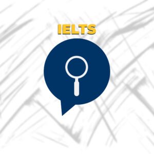 The official product image for the 'IELTS Blitz Pack' from read4more.com. A magnifying glass icon symbolizes this quick and focused 5-lesson review course for the IELTS Academic & General Training exams.
