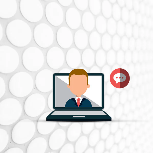 A graphic icon of a single student on a laptop with a communication symbol, representing the 'Hero Pack' for individual self-study. This online course from read4more.com helps you become a confident English speaker.